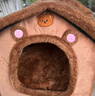 珑小宠  猫窝狗窝冬季宠物房子可拆洗四季通用狗猫房子小型犬泰迪狗屋 棕色L号 实拍图