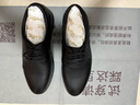 金利来（goldlion）男鞋商务休闲鞋简约系带舒适轻质皮鞋59674007501A-黑-38码 实拍图
