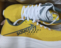 Saucony索康尼RIDE驭途17跑鞋男缓震跑步鞋慢跑训练运动鞋黄灰42 实拍图