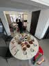 依恋达可折叠餐桌家用吃饭桌子圆形可移动大圆桌仿大理石折叠款餐厅餐桌 1.6【白理石10-12人】 实拍图