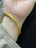 中国黄金（CHINA GOLD）古法足金999卷草纹繁花黄金手镯送女友老婆七夕节情人节礼物 金重约8g【京仓发货】 54# 实拍图