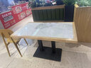 弋思林餐饮店早餐餐饮快餐烧烤店桌椅组合商用经济型小户型家用客厅餐桌 60*60 单桌多层板 实拍图