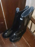 回力男士高中筒雨鞋成人雨靴胶鞋套鞋防水鞋水靴XHL38-B 黑色高筒 46  实拍图
