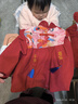 年服国风宝宝罩衣儿童男女防水防脏反穿衣冬季围兜拜年服 龙凤呈祥 100码（建议1-2岁） 实拍图