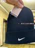 耐克（NIKE）帽子男帽女帽 冬季新款针织保暖毛线帽户外出行时尚绒线帽 热销/黑色/经典款 刺绣logo MISC 实拍图