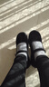 同源和老北京布鞋女春夏舒适舞蹈妈妈鞋酒店防滑软底平绒艾草工作鞋加绒 黑色 37 实拍图