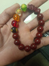 oein朱砂手串饕餮五路财神手链情侣本命年文玩生日礼物送男女友转运珠 【五路财神貔貅】12mm 【中国风精品礼盒装】 实拍图
