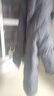 黑冰户外女连帽中长款鸭绒羽绒服冬季防风保暖羽绒服 FAF8958 深灰 L 实拍图