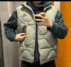 adidas 600蓬拒水防风保暖宽松鸭绒羽绒马甲男阿迪达斯官方轻运动 卵石银灰   2XL   实拍图
