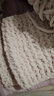 衣织都绣冰条线男女织围巾手工编织diy礼物毛巾钩鞋线棒针线粗围巾毛线团 15卡其白 实拍图