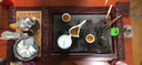 恒越 紫砂茶具套装四合一全自动电磁炉茶盘茶台茶海冰裂整套茶具汝窑功夫茶壶茶杯茶具套装家用 14祥云瓷板玲珑全自动 实拍图