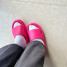 朴西eva不臭脚可外穿软底男士凉拖鞋浴室内洗澡防滑居家情侣拖鞋男 树莓红 37-38 实拍图