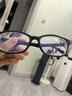 帕米澳（PAMIAO）防蓝光眼镜可配近视男女黑框眼镜近视网上配镜看手机电脑平光 双眼近视-600度 (含镜盒镜布) 实拍图