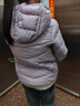笛莎（DEESHA）童装女童2025秋冬短款三防轻薄羽绒服外套 雾紫 150 实拍图