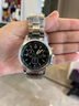 商务休闲男士手表皮带简约日月同辉日韩腕表 合金黑色（升级版机芯） 实拍图