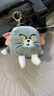 皓奇乐（HUGKIS）猫和老鼠毛绒玩具钥匙扣书包包挂饰可爱搞怪卡通周边玩偶公仔挂件 8cm汤姆猫(正方形) 【现货速发】 实拍图