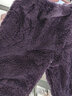 多妙屋儿童睡衣秋冬女童珊瑚绒套装法兰绒亲子家居服 99090紫色 120cm  实拍图