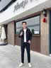 SHANSHAN杉杉男士翻领夹克春秋薄款印花提花商务休闲青年外套男装 黑色 XL /180【建议130-145斤】 实拍图