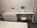 美木之家 梳妆台卧室网红奶油风化妆台书桌斗柜一体伸缩实木化妆桌 暖白色桌+暖白色斗柜 1.4米桌+1.4米斗柜+妆镜+妆椅 实拍图