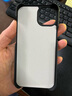 米狮适用苹果手机壳iPhone保护套碳纤维纹凯夫拉手感防摔抗指纹无边框镜头全包超薄高级感硬壳 半包【细黑】亲肤磨砂碳纤维纹防指纹 +前后膜 iphone13 实拍图