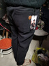 啄木鸟（TUCANO）休闲裤男秋冬季商务裤子男宽松直筒加厚保暖长裤男裤 黑色加绒 33 实拍图