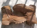 际华三五零五新式棕色作战靴男夏季碳板作战鞋超轻高帮耐磨训练靴真皮登山鞋 棕色新式作战靴【高配款】 45/275【原厂正品 两双鞋垫】 实拍图