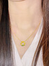 中国黄金（CHINA GOLD）莫比乌斯环黄金项链女999足金珐琅彩吊坠七夕情人节礼物送女朋友 莫比乌斯环吊坠赠银链+花语礼盒【纪念品】 晒单实拍图