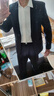 罗蒙（ROMON）西服套装男秋冬季商务修身西装男士正装结婚礼服男装 实拍图
