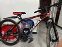 凤凰（Phoenix） 山地自行车成年人男士女士学生变速减震油刹线刹山地车自行车 黑红/铝合金车架/蓝图定位 26寸（身高160-180左右） 30速数字指拨/默认线碟可改油碟 实拍图
