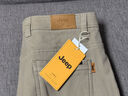 吉普（JEEP）休闲裤男秋冬季商务宽松裤子男士潮流直筒百搭男裤卡其加绒31 实拍图