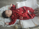 乖奇熊初生婴儿连体衣春秋季周岁衣服新生宝宝哈衣红色满月百天宴爬行服 实拍图