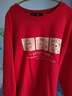 真维斯（JEANSWEST）红色卫衣男女款秋冬季休闲宽松上衣蛇年本命年衣服过新年会定制款 红色 三只小蛇 L 【推荐120-130斤】 实拍图