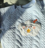 贝瑞加（Babyprints）婴儿半背衣新生儿秋冬衣服初生宝宝加厚上衣柔软护肚 星熊52 实拍图