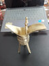 途贺（TOHAP） 仿古青铜爵杯锡器复古樽纯铜白酒杯酒具套装合卺婚庆交杯酒分酒器家用中式酒壶帝王杯子 大号青铜爵杯加高款【80毫升】 实拍图