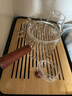 忆壶茶（YIHUTEA）玻璃茶具套装整套家用功夫茶杯泡茶壶茶盘带过滤办公室喝茶煮茶器 【升级全套】红檀木侧把壶9件套 实拍图