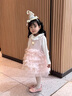 G.duck小黄鸭童装女童连衣裙春秋儿童裙子公主裙女孩蓬蓬蛋糕裙生日礼服 粉色 130 建议7~8岁【120-130cm】cm 实拍图