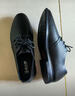 老人头2025年春秋新款商务皮鞋工作结婚正装皮鞋软底软面真皮加绒男皮鞋 黑色 光面（系带）9663 40 实拍图