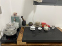 福益来全自动上水电热水壶玻璃泡茶桌茶台烧水壶一体机办公室功夫茶煮水壶电茶壶家用茶具套装烧水器 消毒款-底部上水 1L 实拍图