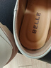 百丽（Belle）羊皮简约上班乐福鞋女通勤平跟百搭单鞋B1983CM4 米色 37 (235mm) 实拍图