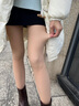 菇娘家【小辣同款】光腿神器裸感连裤袜春秋打底裤女大码丝袜防勾丝连脚 薄绒款 1条 均码 连脚可拆卸-白皙肤 实拍图