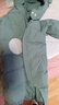 童泰（TONGTAI）婴儿羽绒连体衣冬季宝宝五防连帽鸭绒服男童女童外出哈衣爬服 绿色 73 码(建议5-12个月身高66-75cm) 实拍图