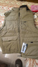 JEEP SPIRIT户外吉普马甲男秋冬季多口袋背心宽松大码男钓鱼马夹男外套登山服 卡其色 5XL 实拍图