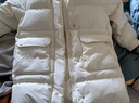森马（Semir）90绒羽绒服女长款收腰显瘦冬季宽松连帽三防厚外套101724113055 实拍图