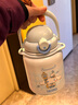 膳魔师（THERMOS）吨吨桶泡泡大肚杯316L不锈钢便携大容量保温杯生日礼物TEMA 大耳狗配杯带 950ml 实拍图