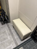 芸昉家用门口换鞋凳入户可坐式轻奢储物凳服装店长条沙发凳床尾收纳凳 浅灰色5511纳帕皮 長70*寛30*髙45cm 实拍图