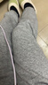 FitonTon加绒裤子女冬款加厚束脚休闲裤保暖宽松长裤高腰显瘦灰色卫裤 S 实拍图