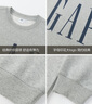 GAP男女装字母logo印花连帽抓绒长袖口袋卫衣上衣609135 灰色 M (170/92A) 亚洲尺码 实拍图