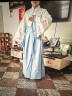 匆蒙儿童汉服民族春秋中国风马面裙唐装演出服 浅蓝广袖140 实拍图