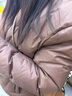太平鸟女装羽绒服泡芙短款立领冬小个子保暖面包服外套 棕色 S 实拍图