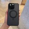 牛膜皇 苹果手机壳iPhone13/14plus支点壳充电支架防摔气囊保护高端透明 【360°旋转-酷炫黑】冰环支架丨强磁吸附 iPhone 13 Pro Max 实拍图